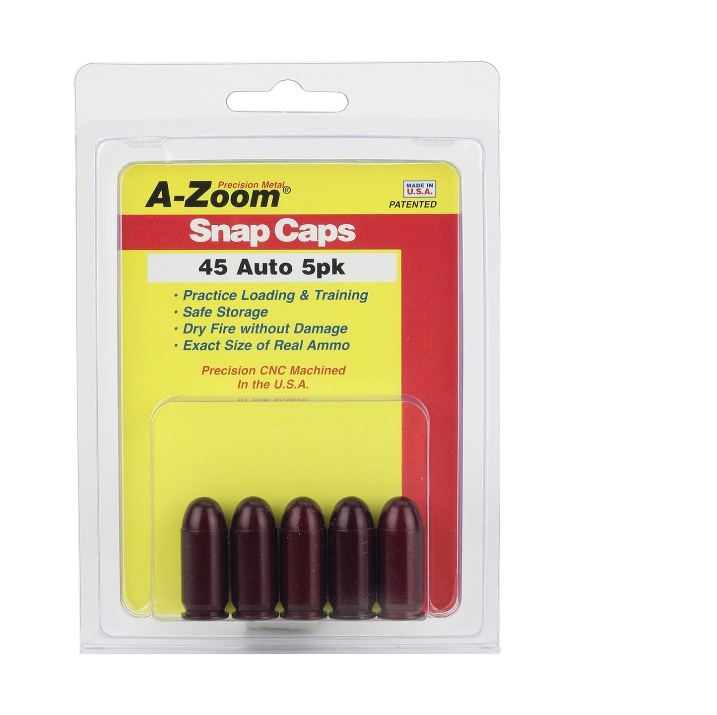 A-ZOOM 45 AUTO Snap Cap 5PK