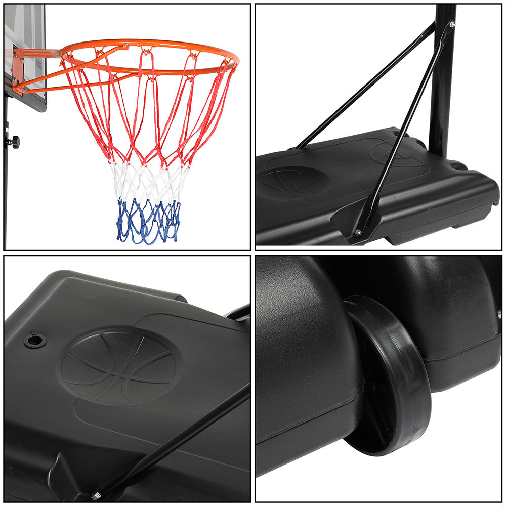 Basketball Hoop Outdoor Portable Basketball Goals, Adjustable Height 7ft - 10ft for Adults & Teenagers  YJ