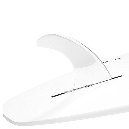 DORSAL Signature Surf SUP Single Center Fin Longboard Surfboard Fins - Clear