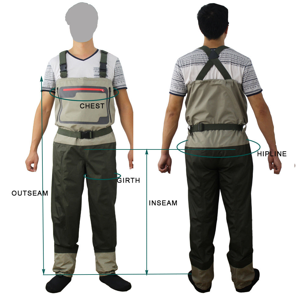 Kylebooker Breathable Neoprene Stockingfoot Chest Waders KB004